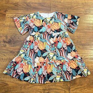 Nanos floral cotton spring dress